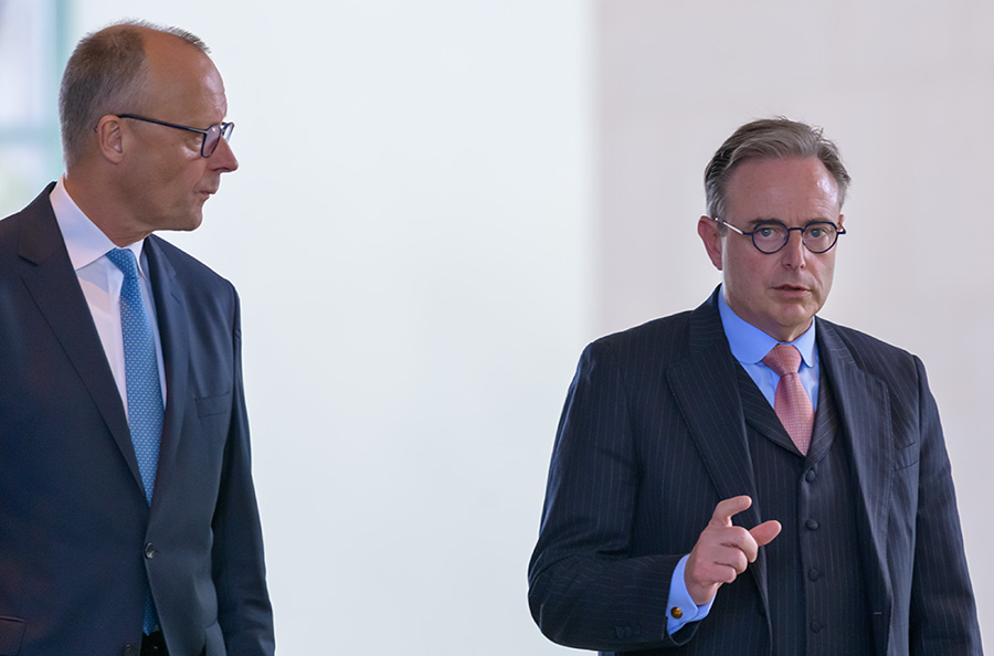 friedrich merz und bart de wever